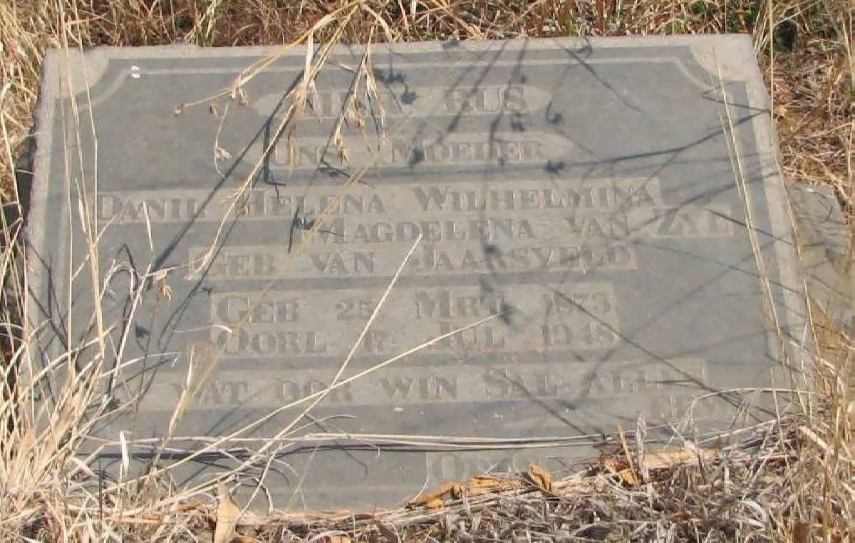 ZYL Danil Helena Wilhelmina Magdalena, van nee VAN JAARSVELD 1873-1948