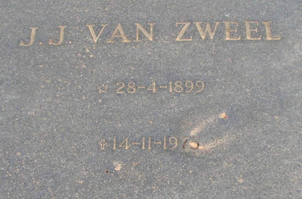 ZWEEL J.J., van 1899-1975