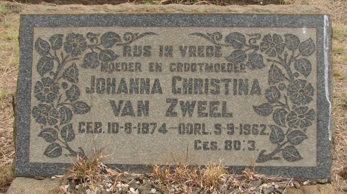 ZWEEL Johanna Christina, van 1874-1962