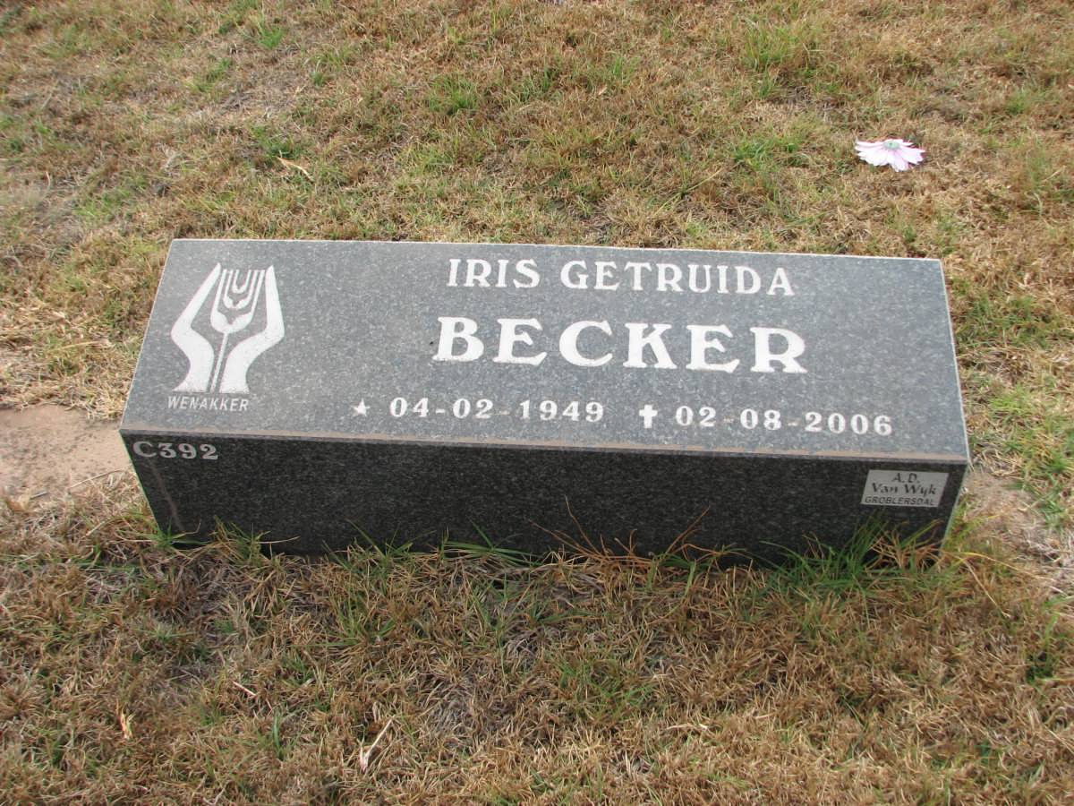 BECKER Iris Gertruida 1949-2006