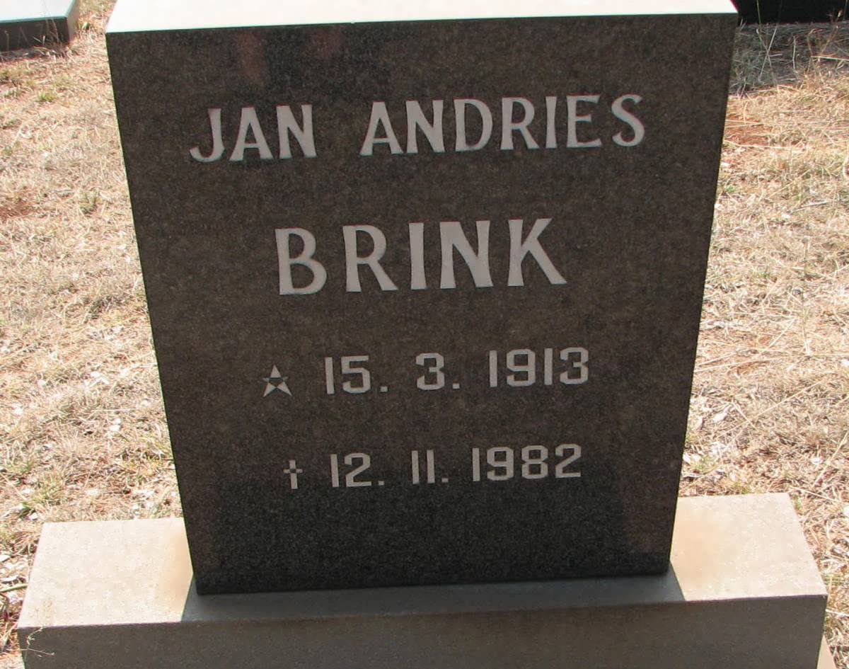 BRINK Jan Andries 1913-1982