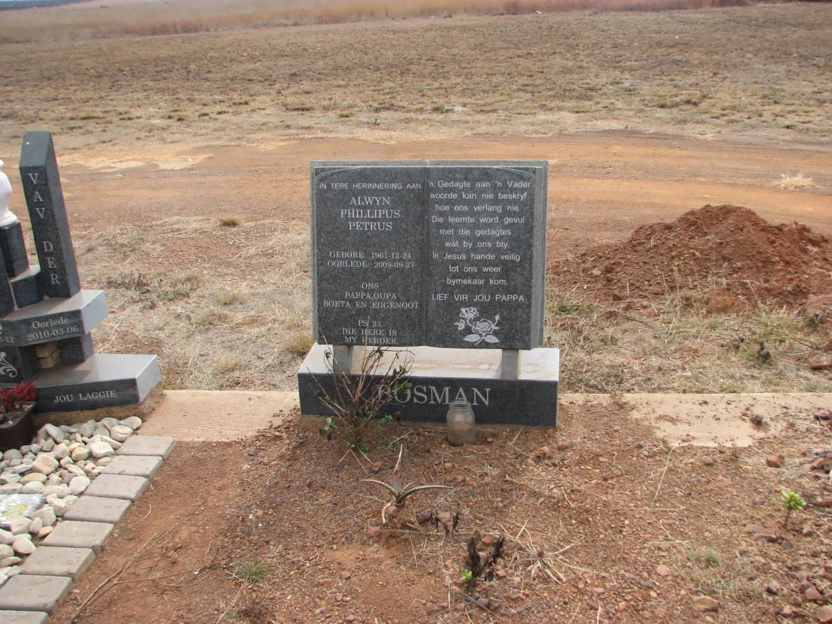 BOSMAN Alwyn Phillipus Petrus 1961-2009