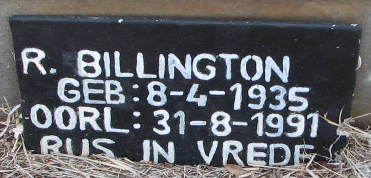 BILLINGTON R. 1935-1991
