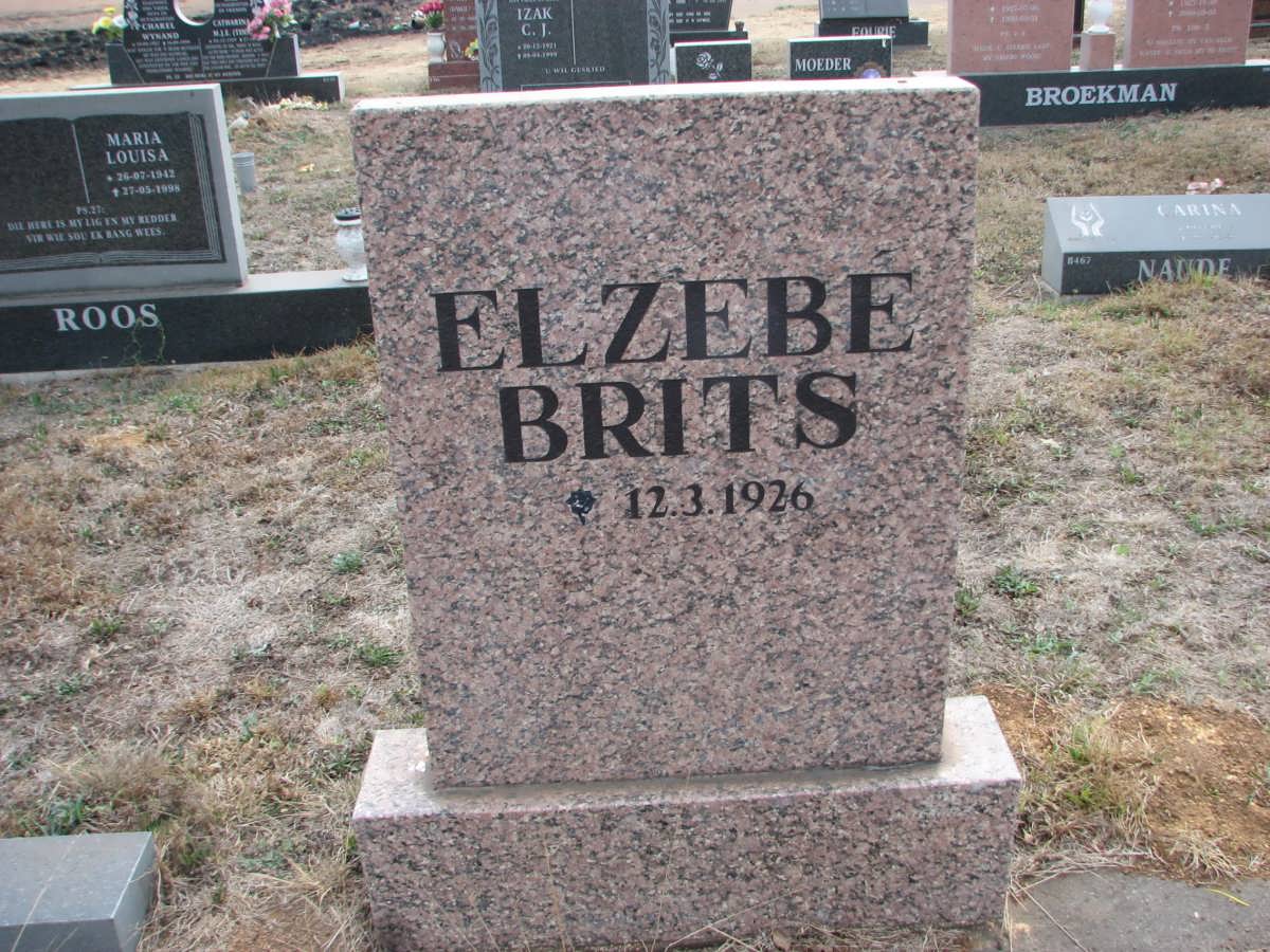 BRITS Elzebe 1926-