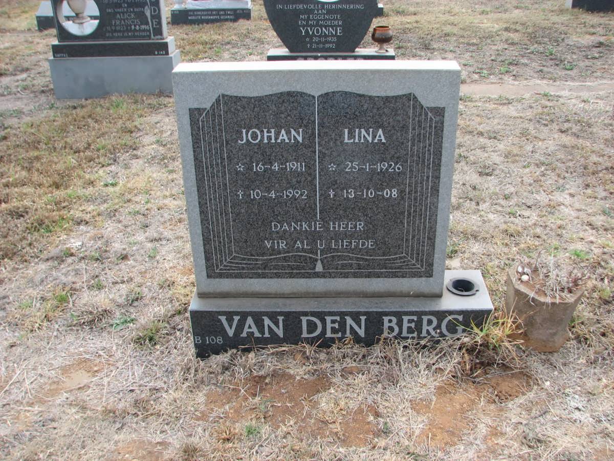 BERG Johan, van den 1911-1992 &amp; Lina 1926-2008
