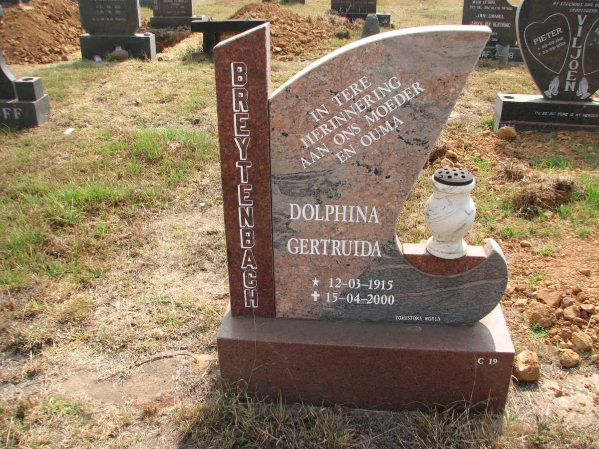 BREYTENBACH Dolphina Gertruida 1915-2000