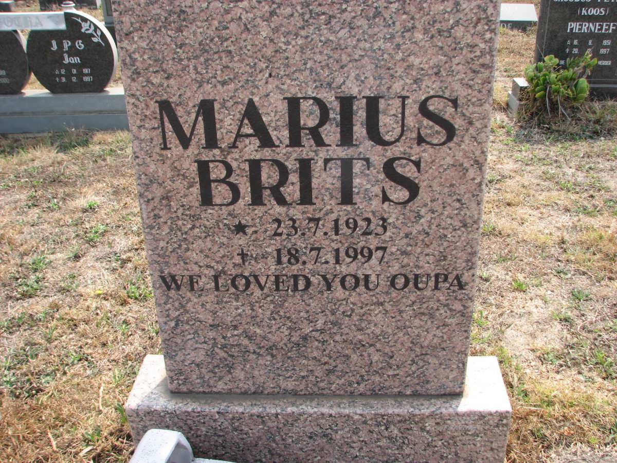 BRITS Marius 1923-1997
