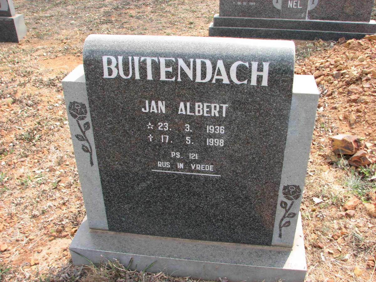 BUITENDACH Jan Albert 1936-1998