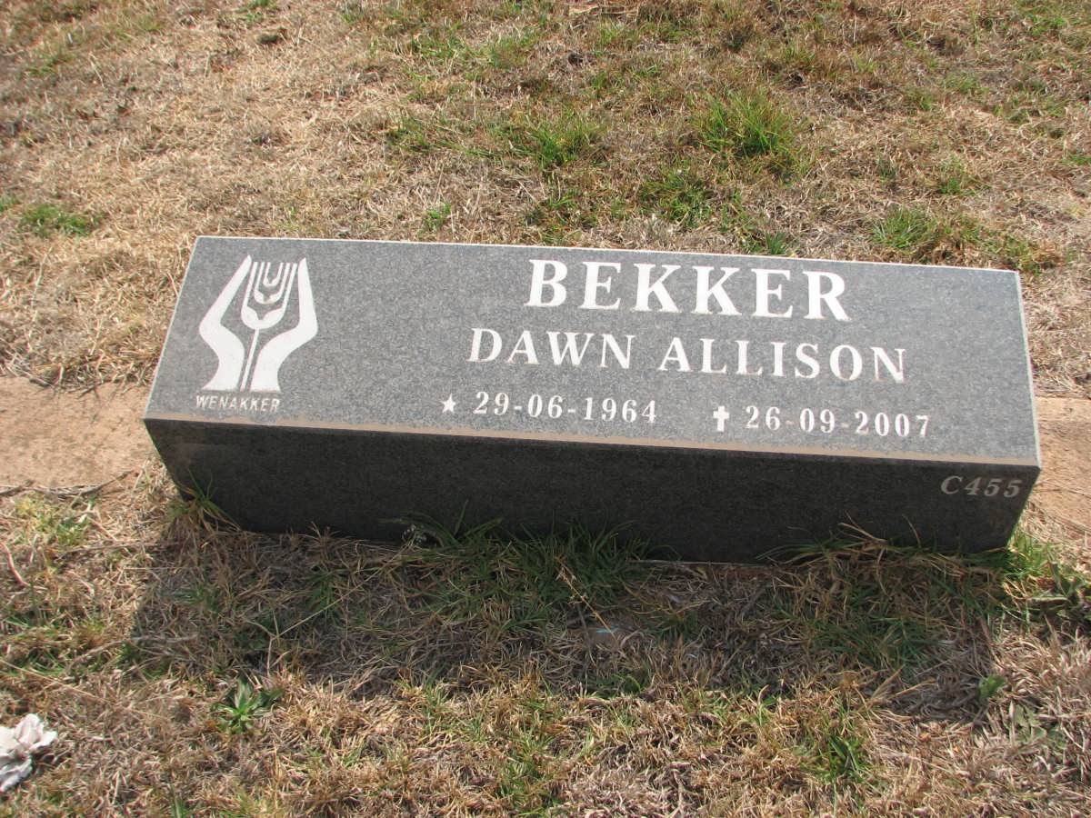 BEKKER Dawn Allison 1964-2007