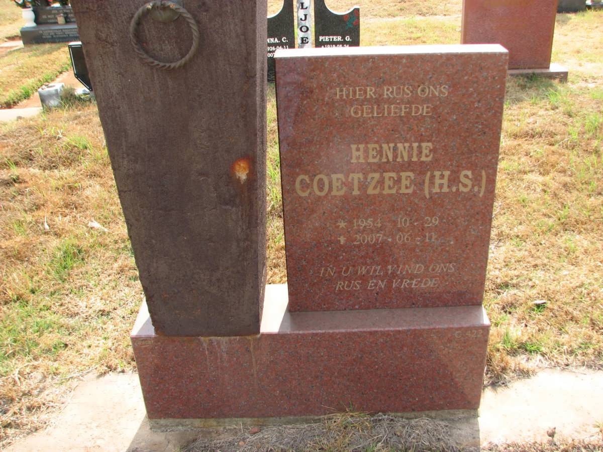 COETZEE H.S. 1954-2007