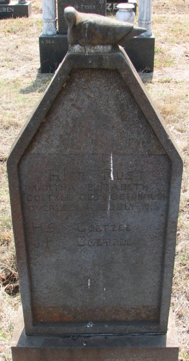 COETZEE Maria Elizabeth 1914-1915