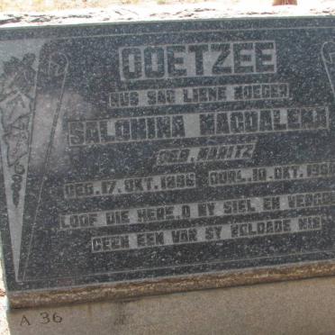 COETZEE Salomina Magdalena nee MARITZ 1896-1968