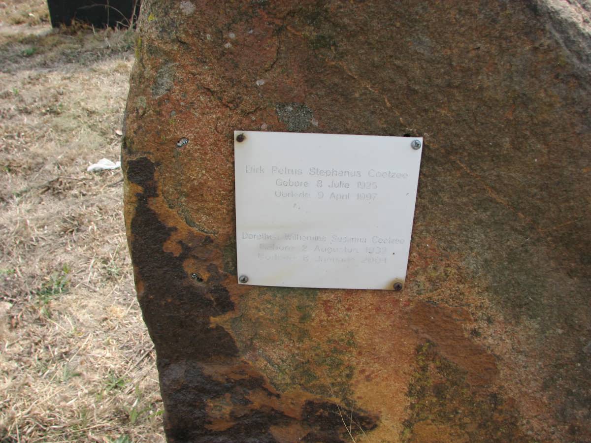 COETZEE Dirk Petrus Stephanus 1925-1997 &amp; Dorethea Williemina Susanna 1932-2004