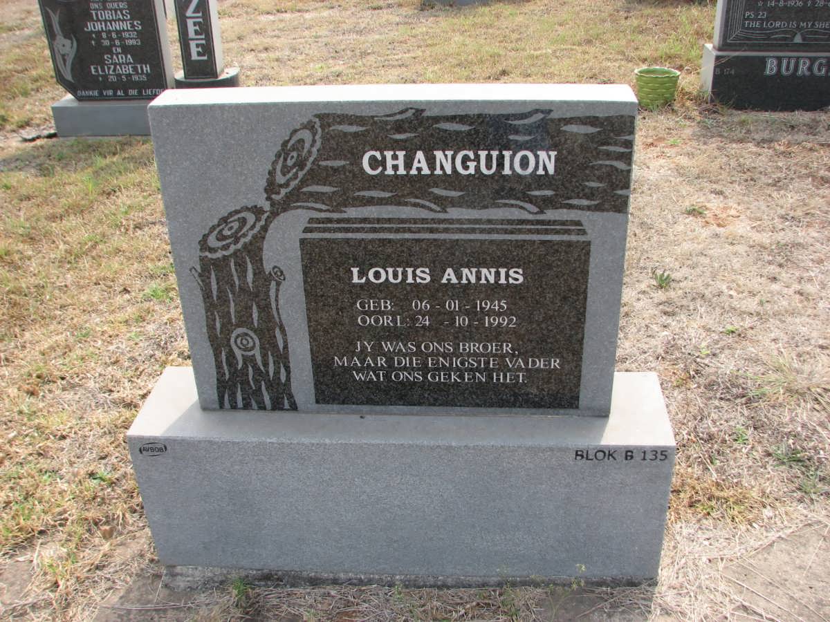 CHANGUION Louis Annis 1945-1992