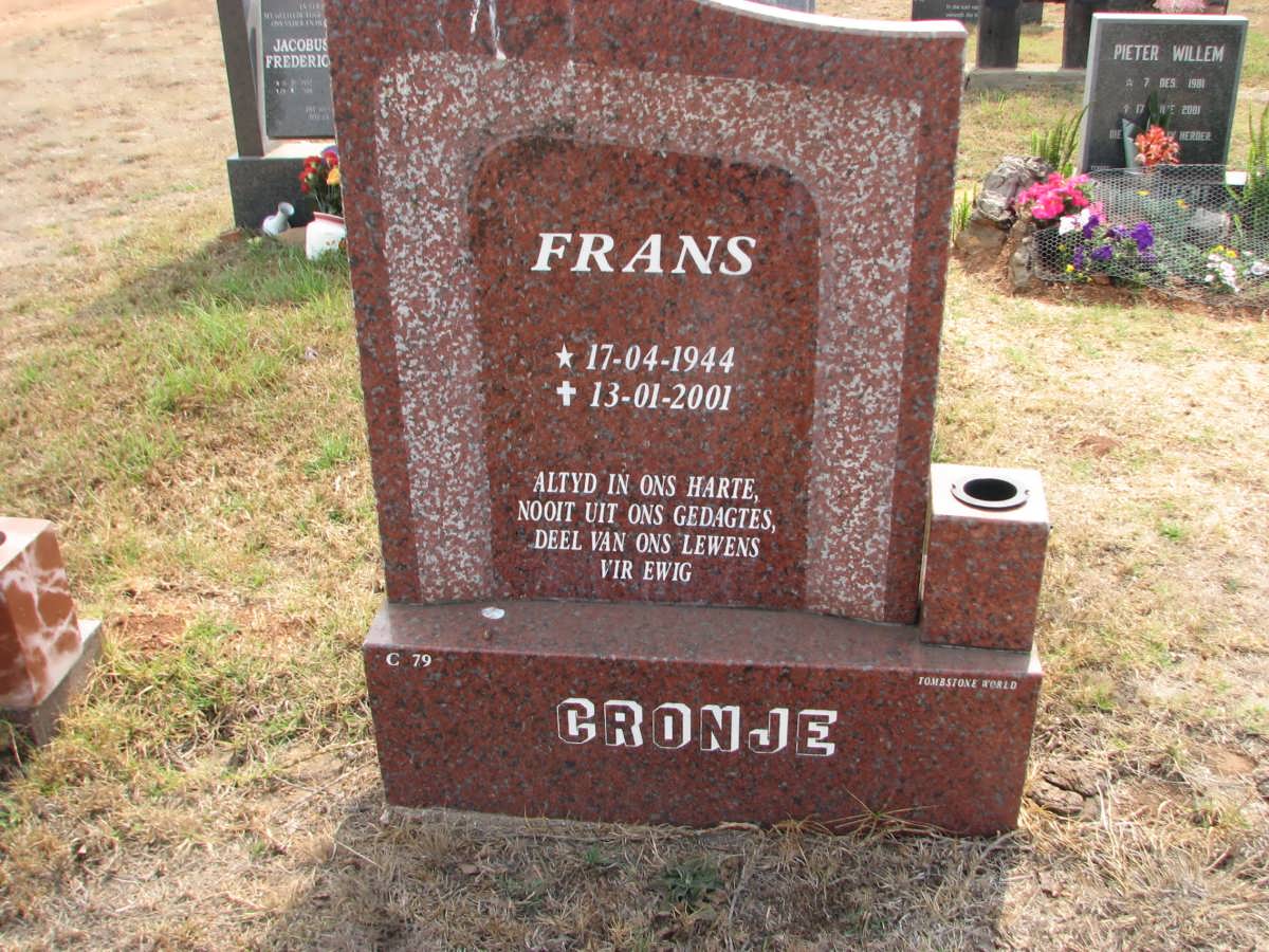 CRONJE Frans 1944-2001