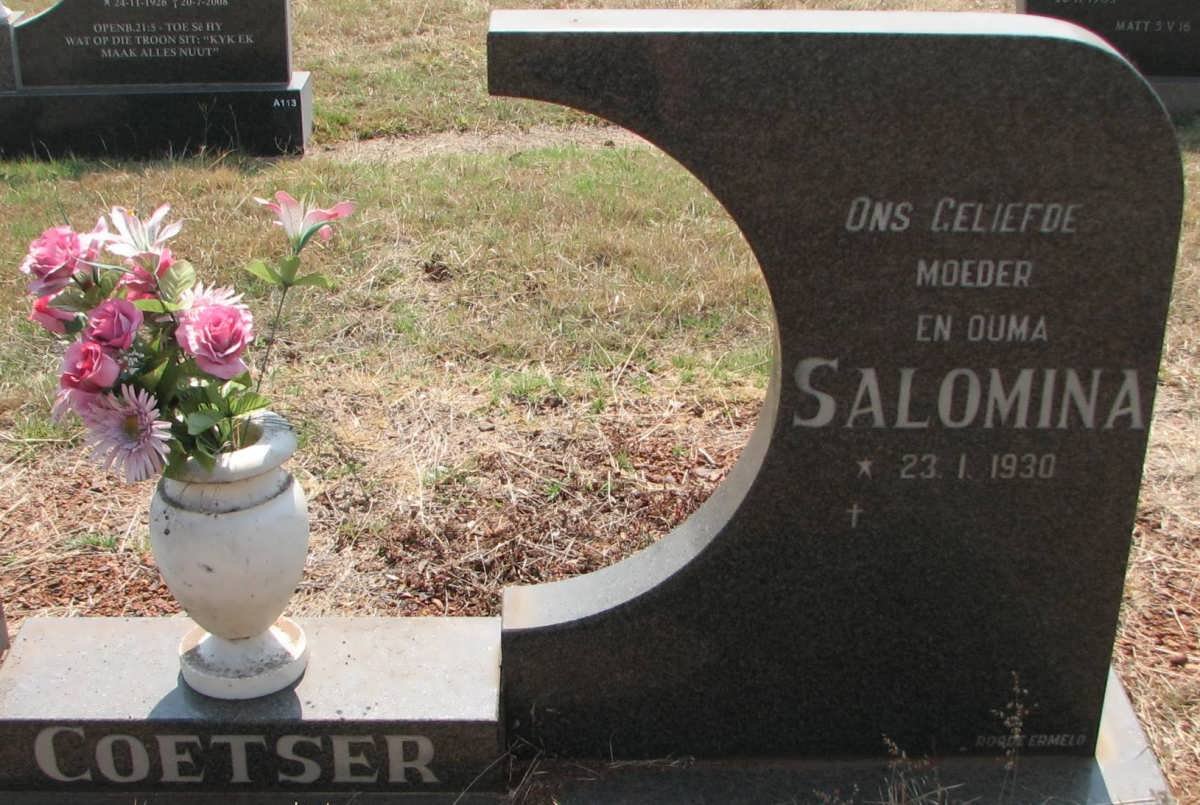 COETSER Salomina 1930-