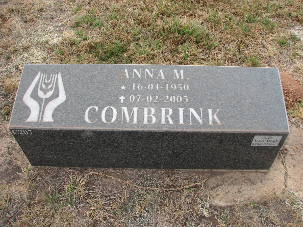 COMBRINK Anna M. 1950-2003