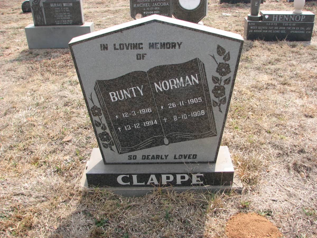 CLAPPÉ Norman 1905-1998 &amp; Bunty 1916-1994