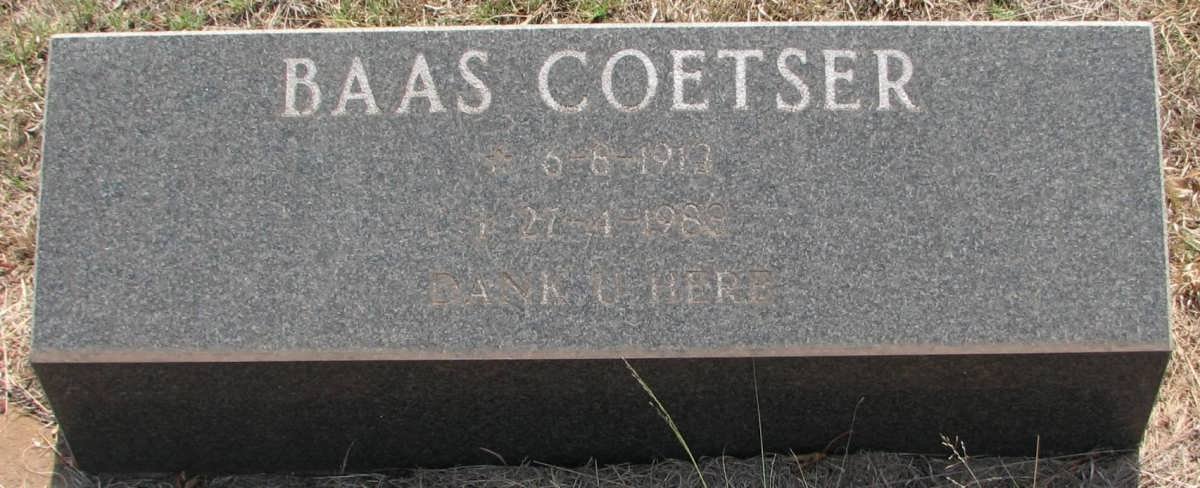 COETSER Baas 191?-1988