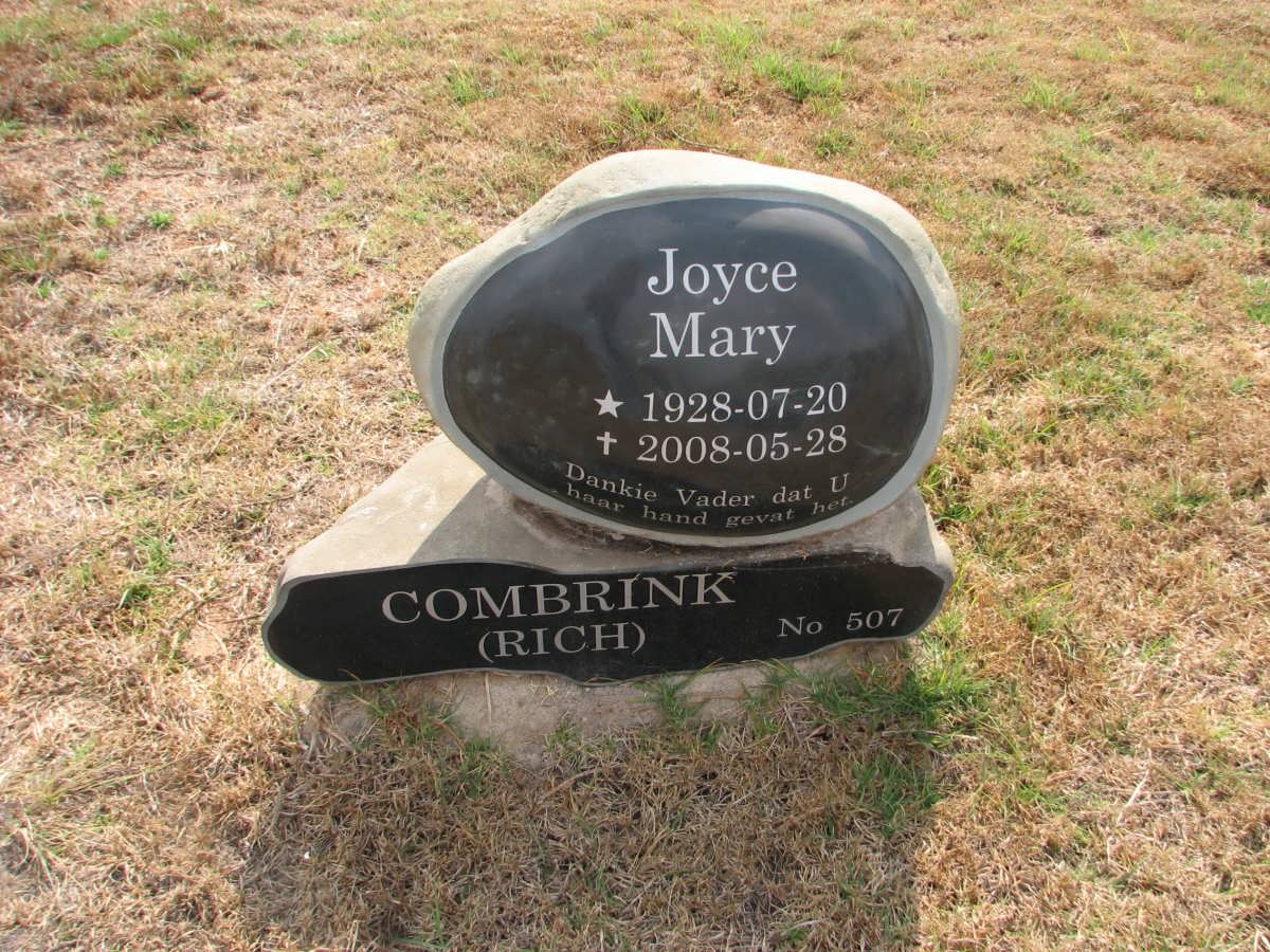 COMBRINK Joyce Mary nee RICH 1928-2008