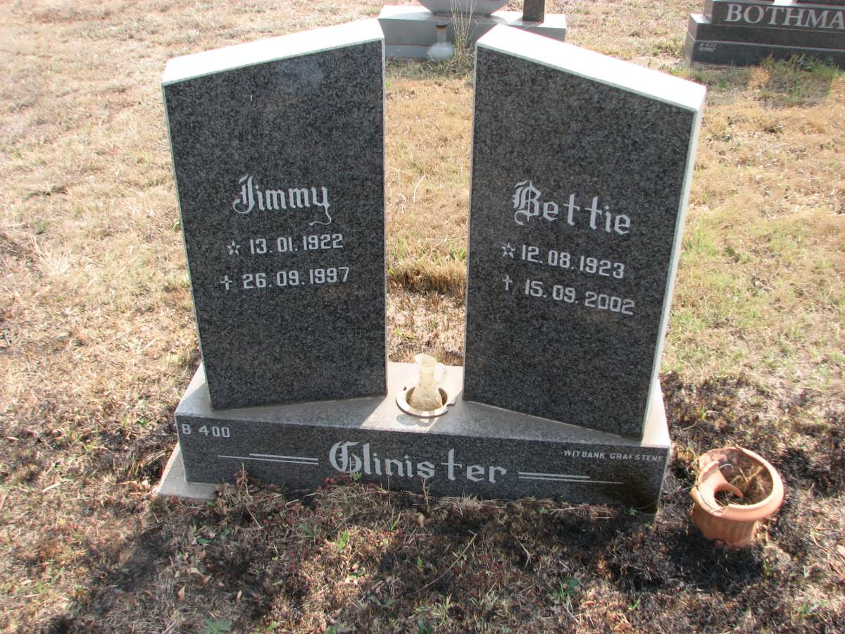CLINISTER Jimmy 1922-1997 &amp; Bettie 1923-2002