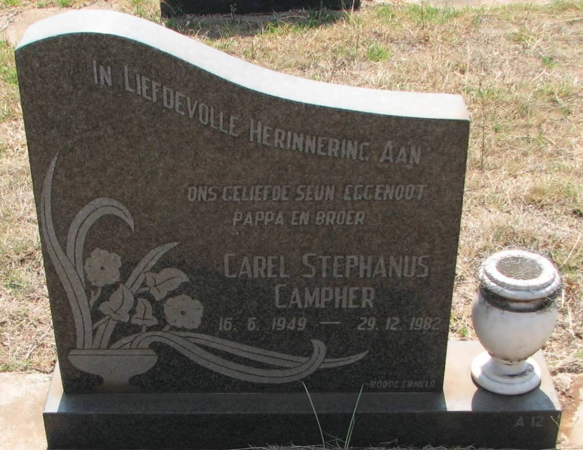 CAMPHER Carel Stephanus 1949-1982