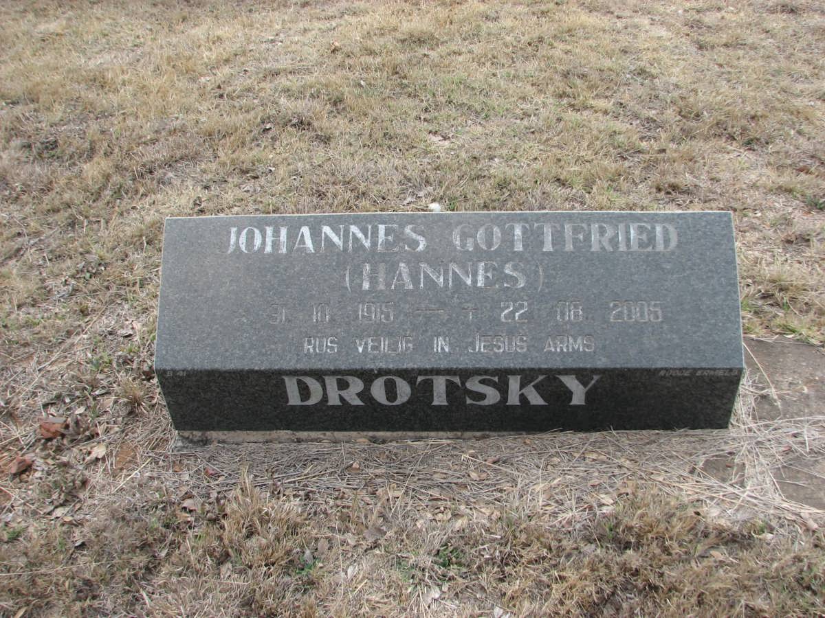 DROTSKY Johannes Gottfried 1915-2005