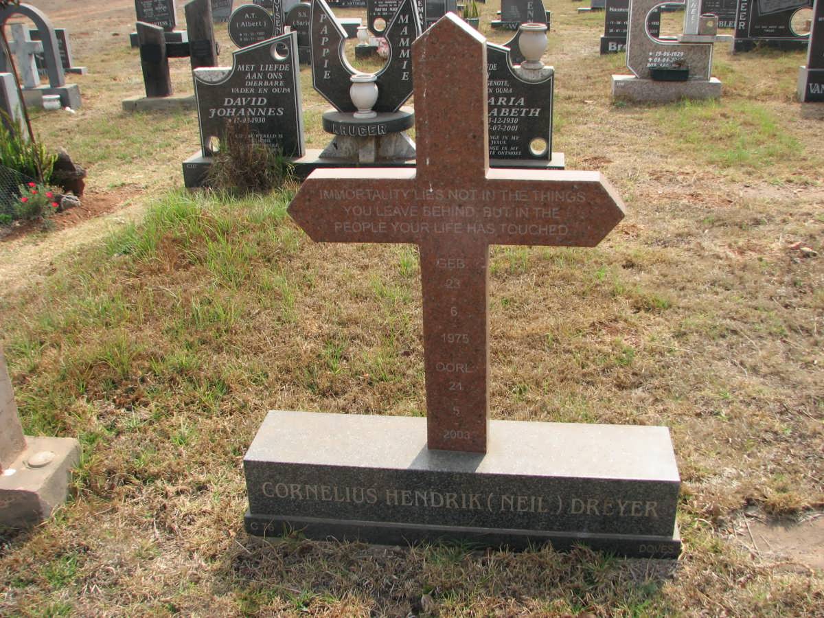 DREYER Cornelius Hendrik 1975-2003