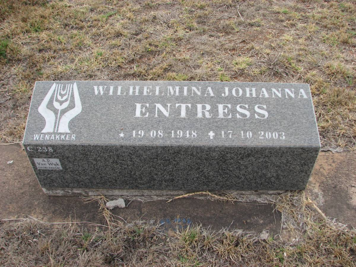 ENTRESS Wilhelmina Johanna 1948-2003