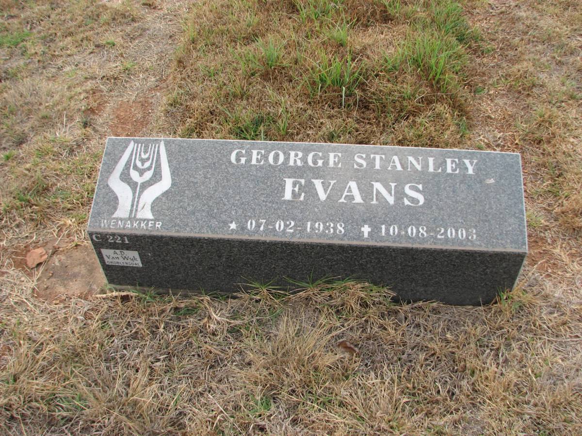 EVANS George Stanley 1938-2003