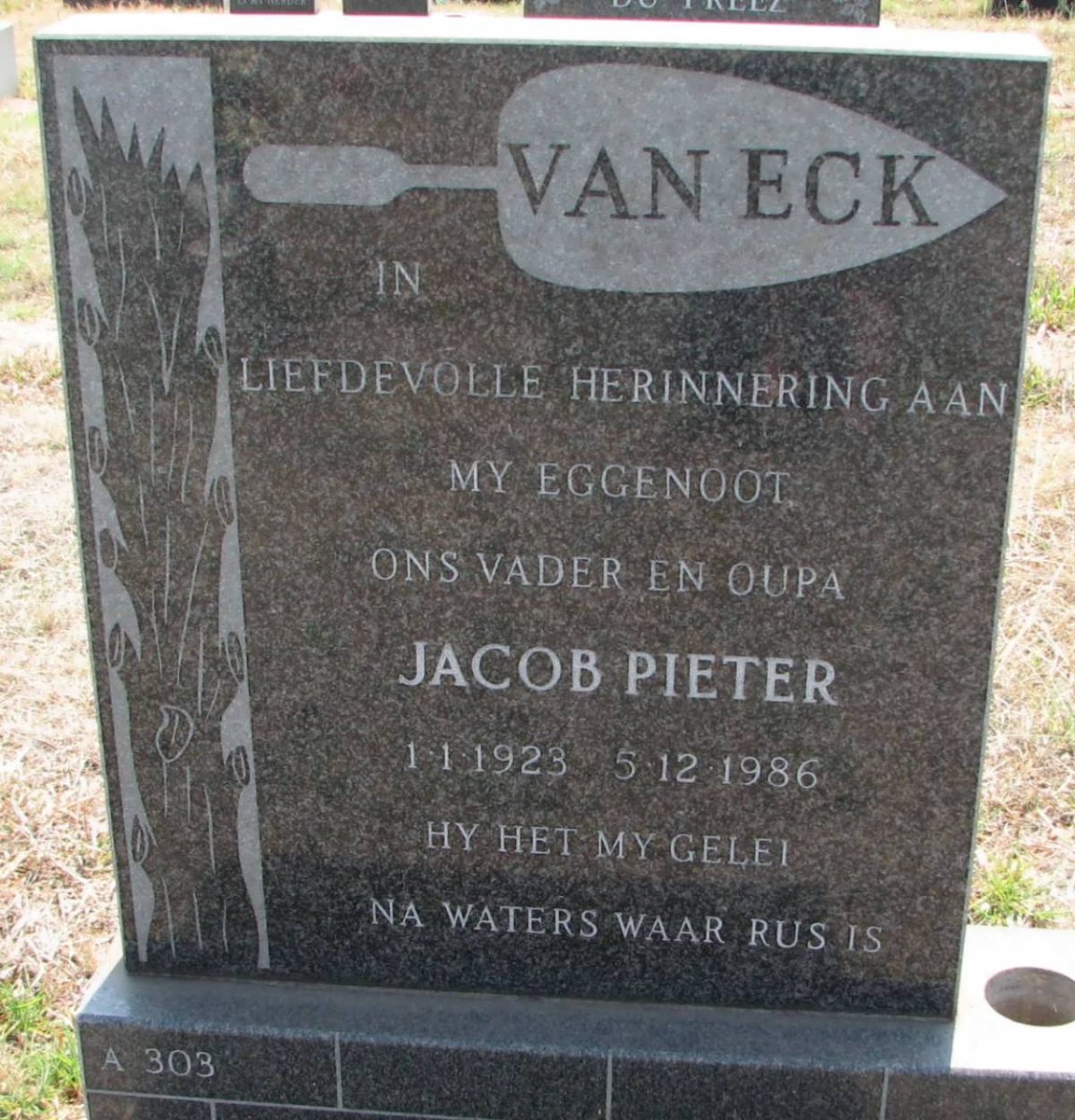 ECK Jacob Pieter, van 1923-1986
