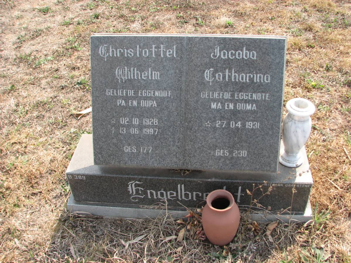 ENGELBRECHT Christoffel Wilhelm 1928-1997 &amp; Jacoba Catharina 1931-