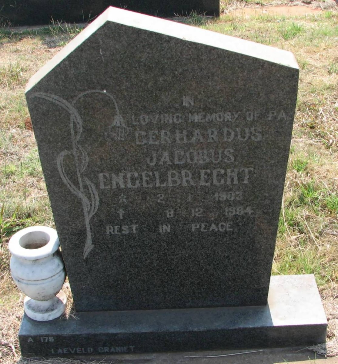 ENGELBRECHT Gerhardus Jacobus 1903-1984