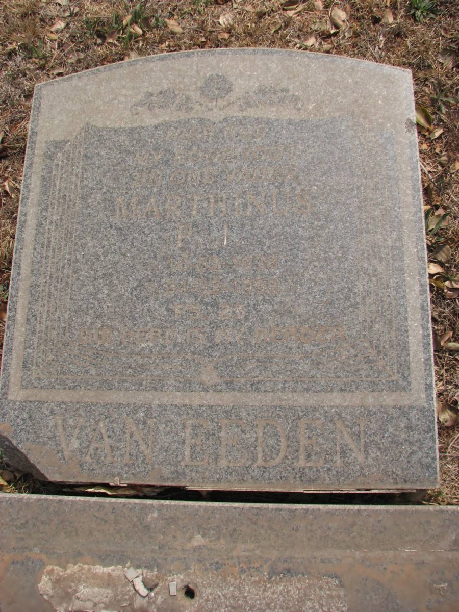 EEDEN Marthinus P.J., van 1936-1998