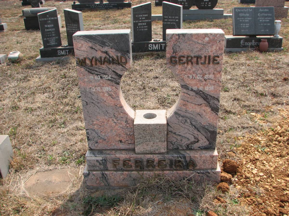 FERREIRA Wynand 1952-1996 :: FERREIRA Gertjie 1990-1996