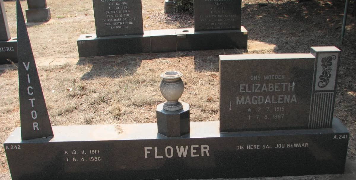 FLOWER Victor 1917-1986 &amp; Elizabeth Magdalena 1915-1987