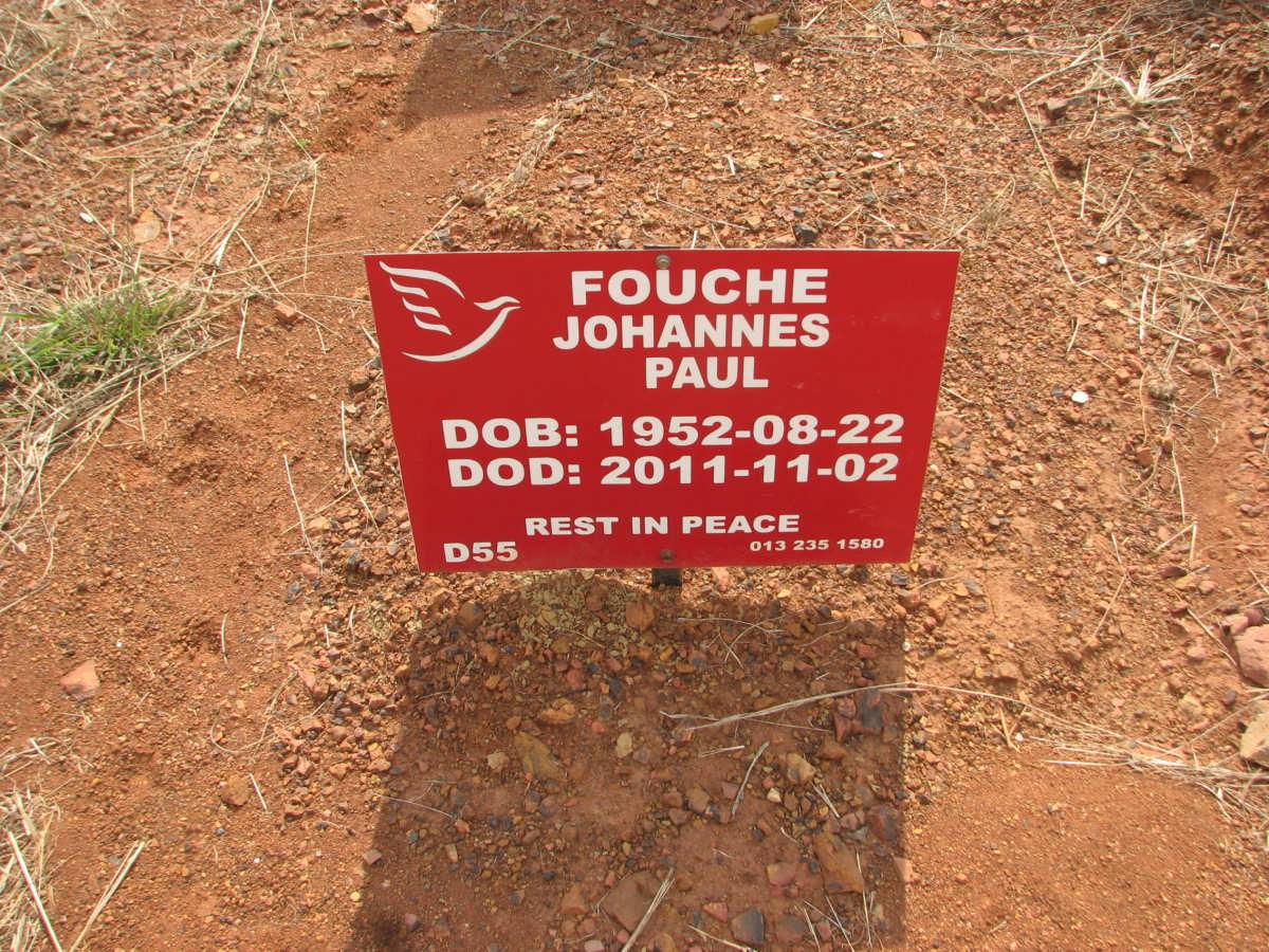 FOUCHE Johannes Paul 1952-2011