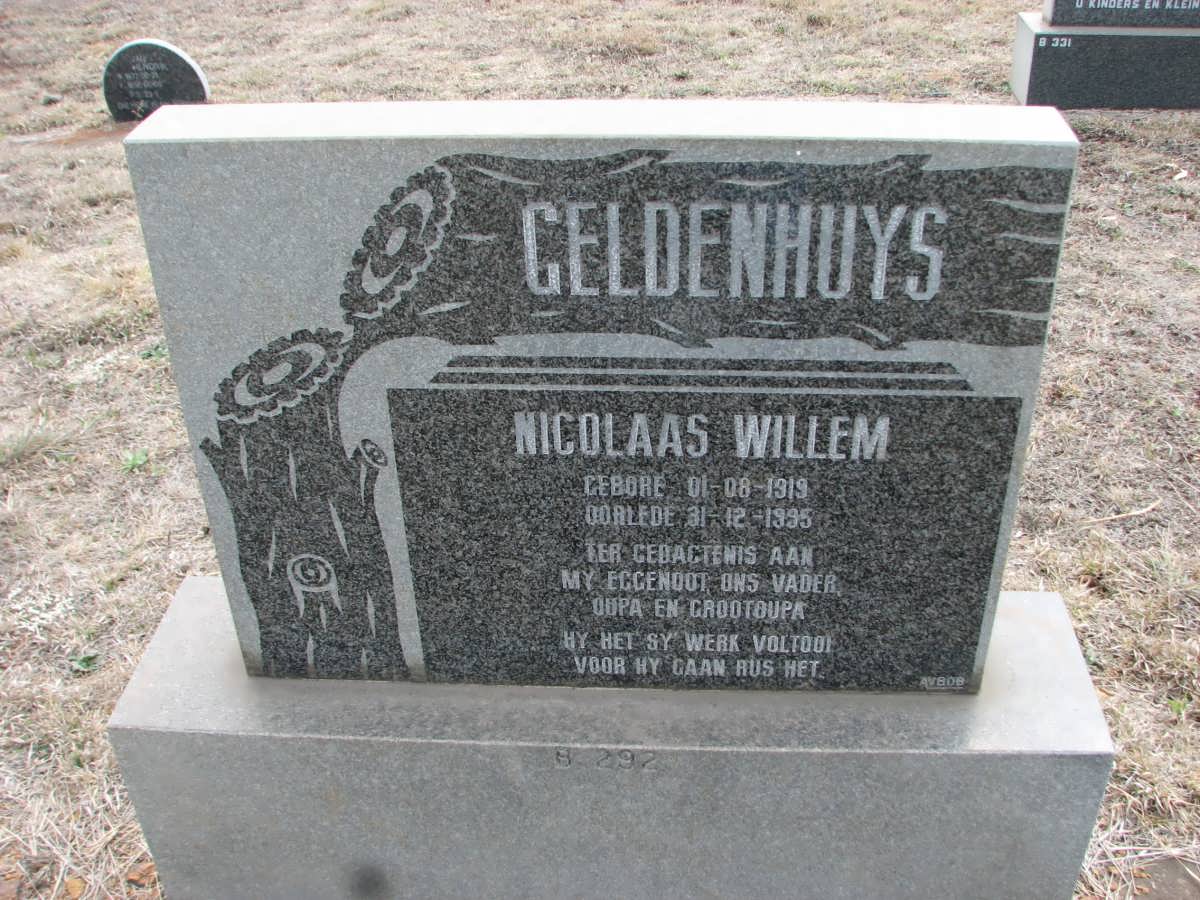 GELDENHUYS Nicolaas Willem 1919-1995
