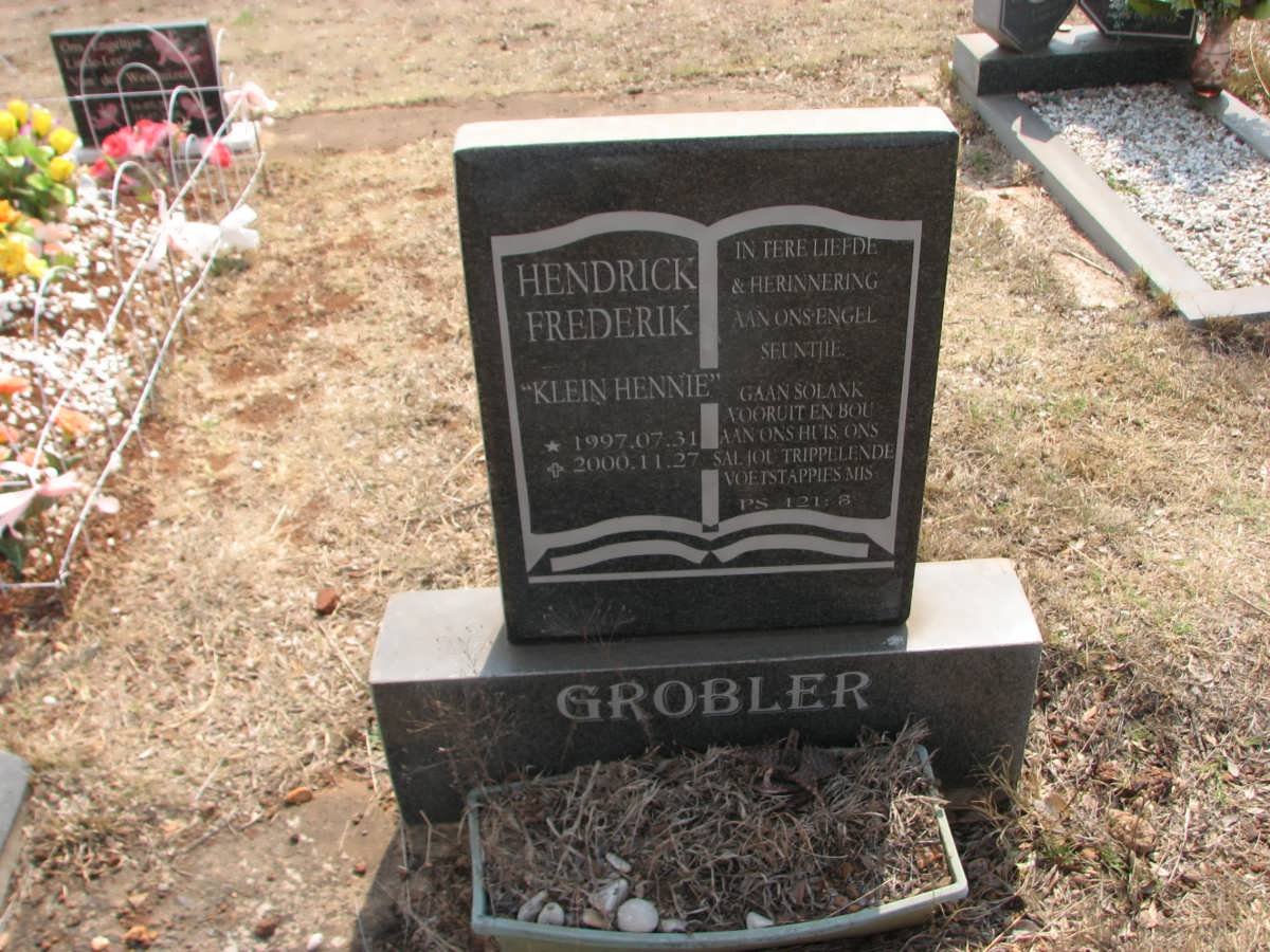 GROBLER Hendrick Frederik 1997-2000