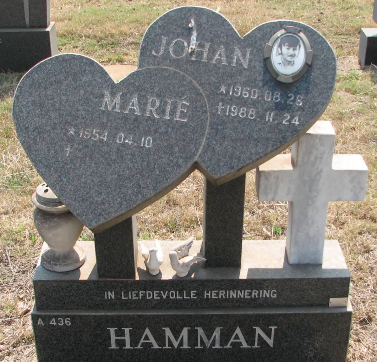 HAMMAN Johan 1960-1988 &amp; Marie 1954-