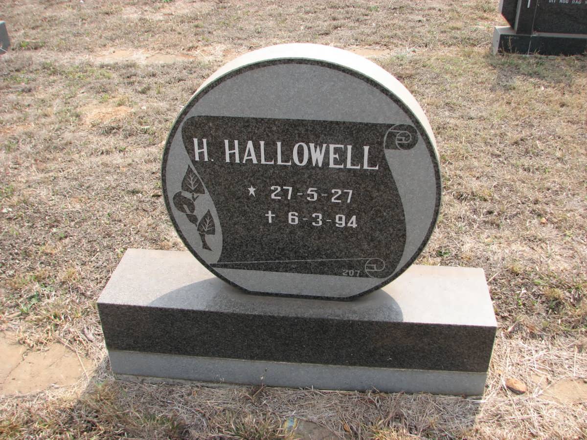 HALLOWELL H. 1927-1994