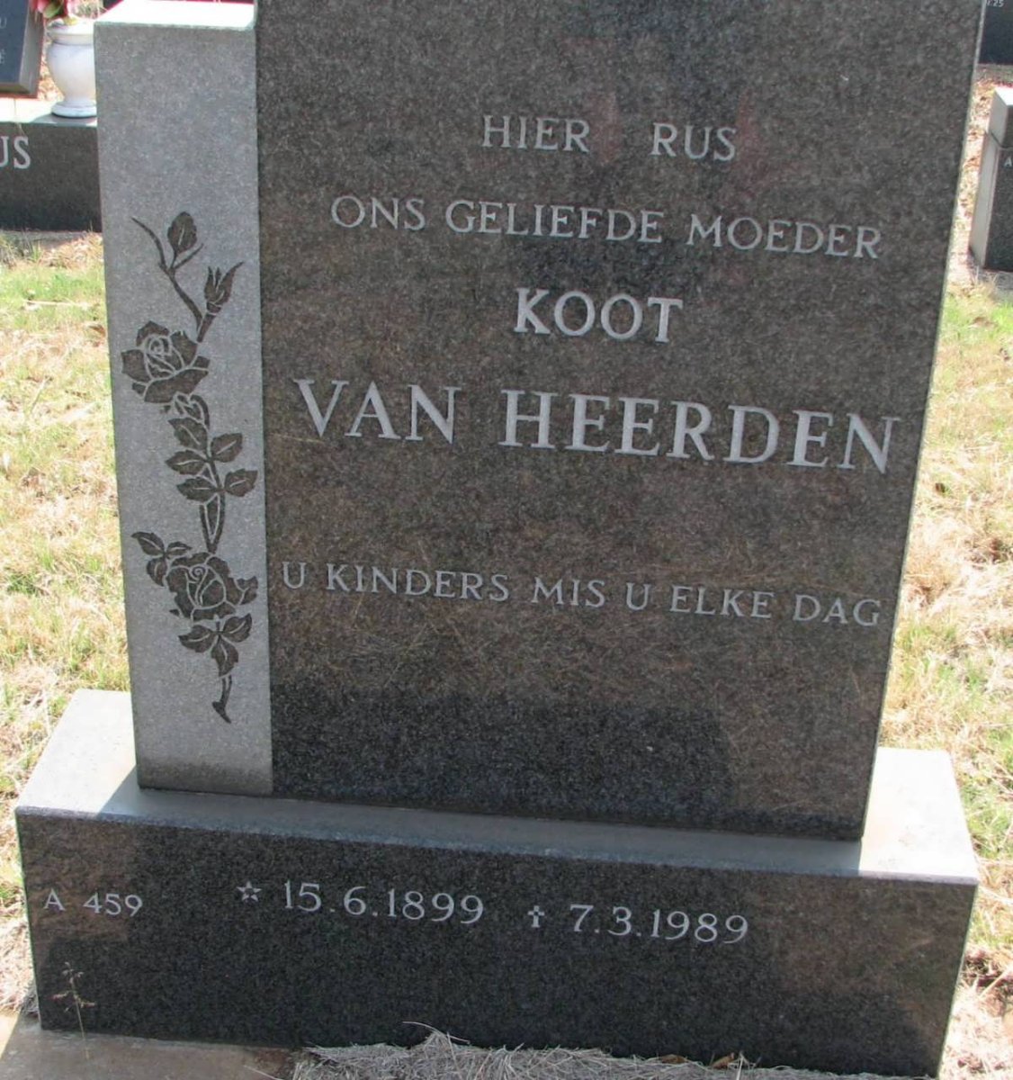 HEERDEN Koot, van 1899-1989