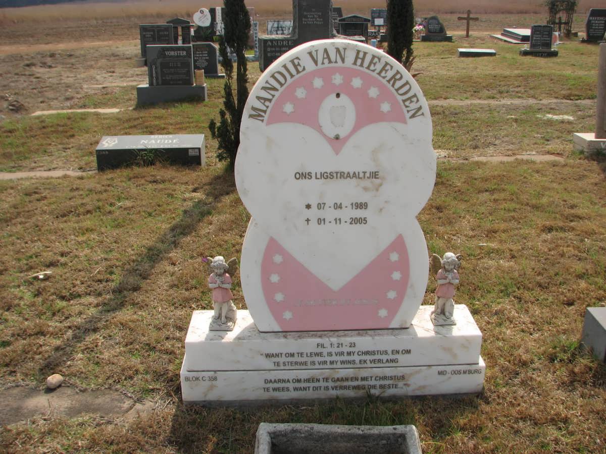 HEERDEN Mandie, van 1989-2005