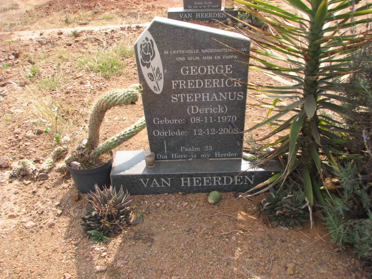 HEERDEN George Frederick Stephanus, van 1970-2008