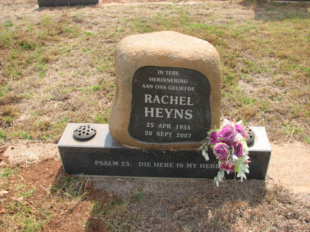 HEYNS Rachel 1955-2007