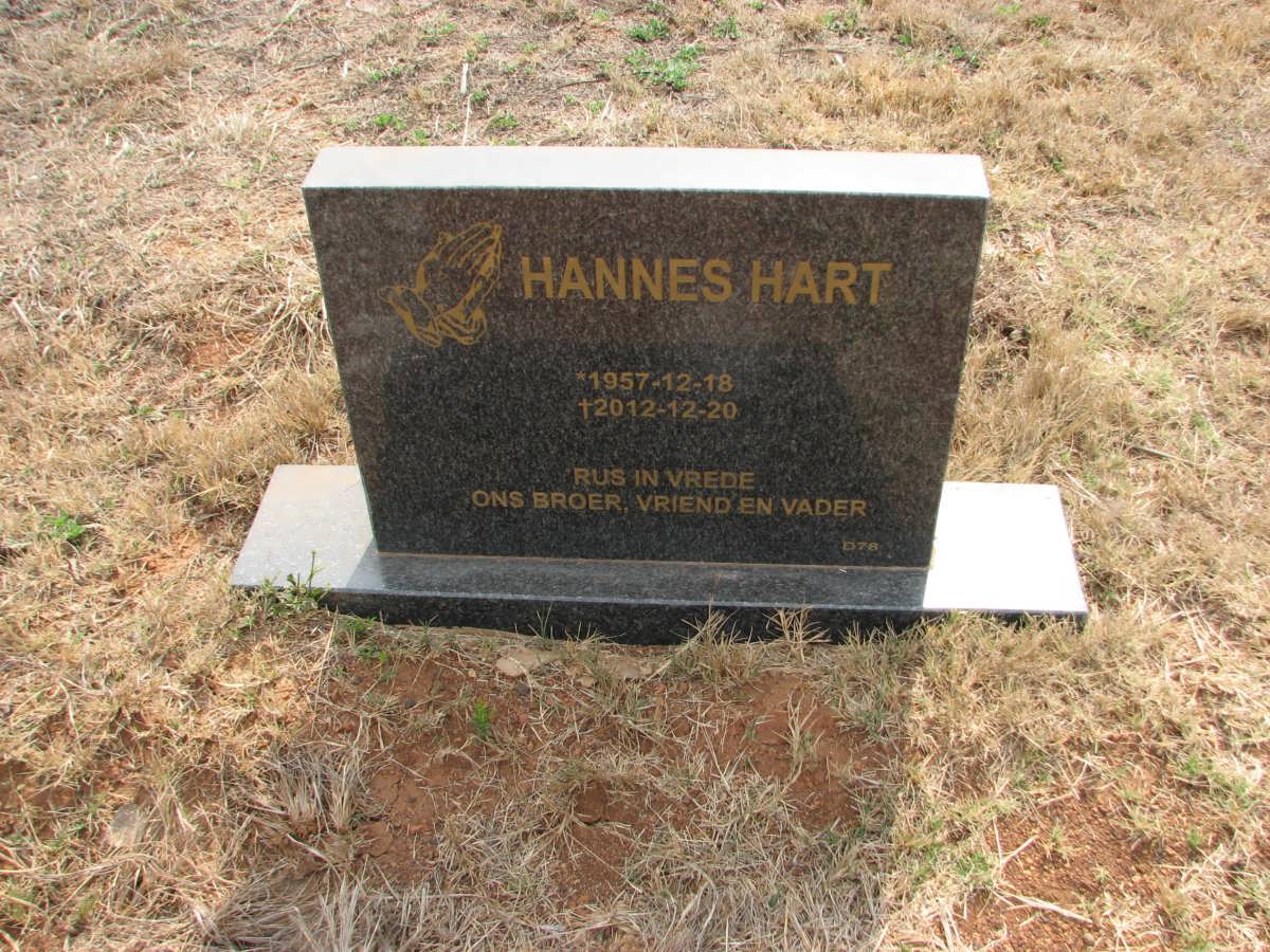 HART Hannes 1957-2012