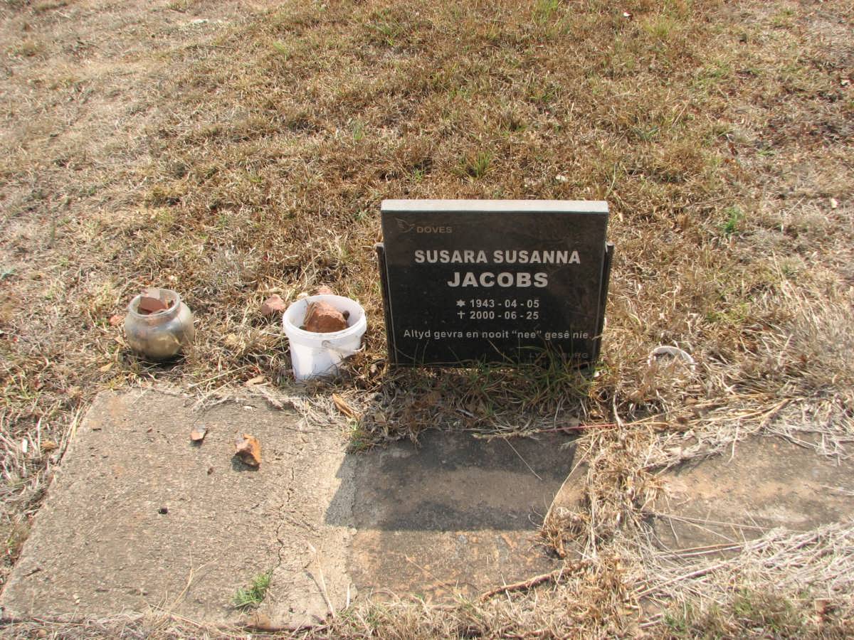 JACOBS Susara Susanna 1943-2000