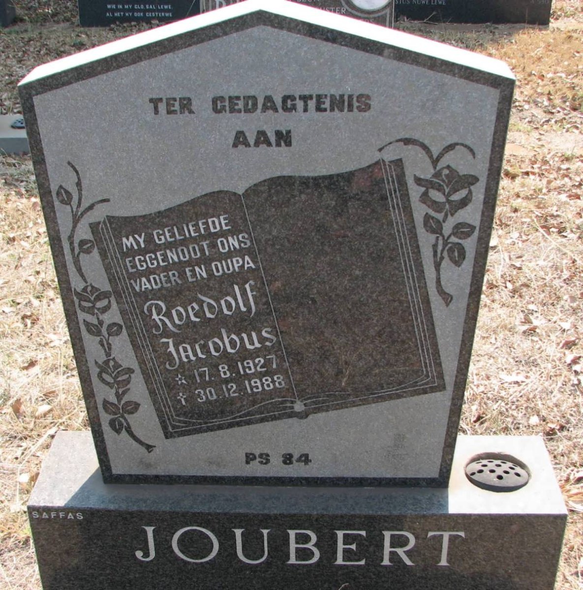 JOUBERT Roedolf Jacobus 1927-1988