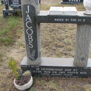 JACOBS Barend Johannes Hendrik 1935-2000