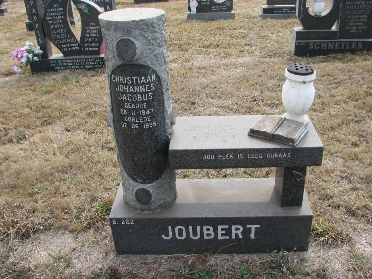 JOUBERT Christiaan Johannes Jacobus 1947-1995